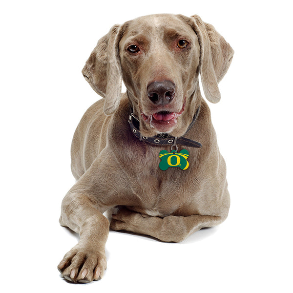 Oregon Ducks Dog Tag, Medium Bone