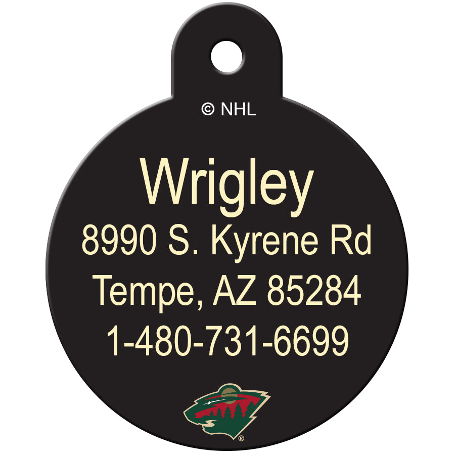 Minnesota Wild Pet ID Tag for Dogs and Cats