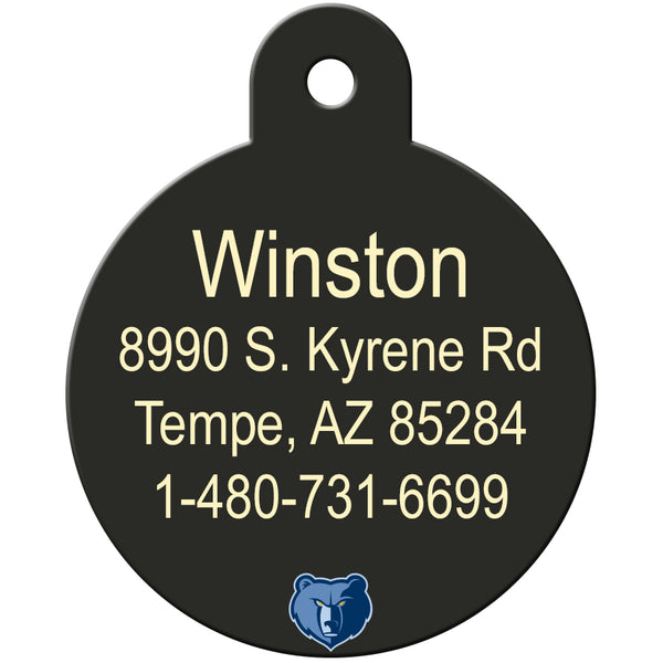 Memphis Grizzlies Pet ID Tag for Dogs and Cats