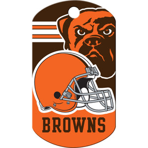 Cleveland Browns Dog Tag, Military Shape