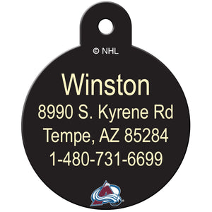 Colorado Avalanche Pet ID Tag for Dogs and Cats