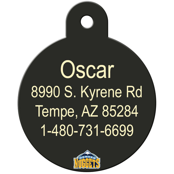 Denver Nuggets Pet ID Tag for Dogs and Cats