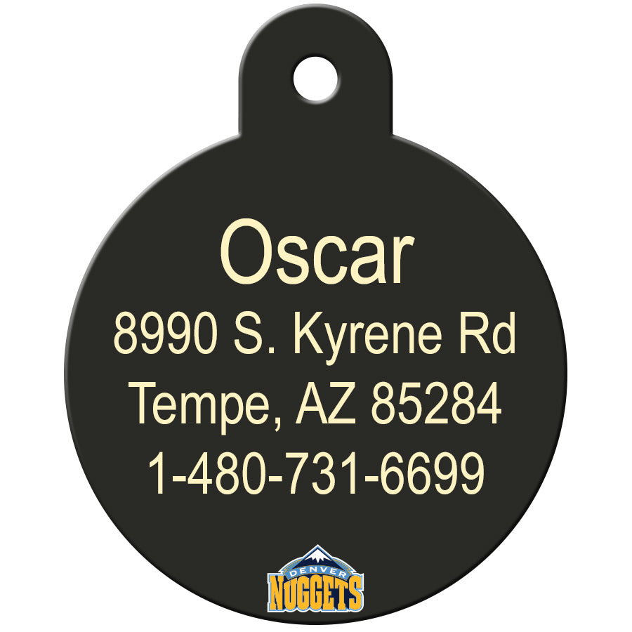 Denver Nuggets Pet ID Tag for Dogs and Cats