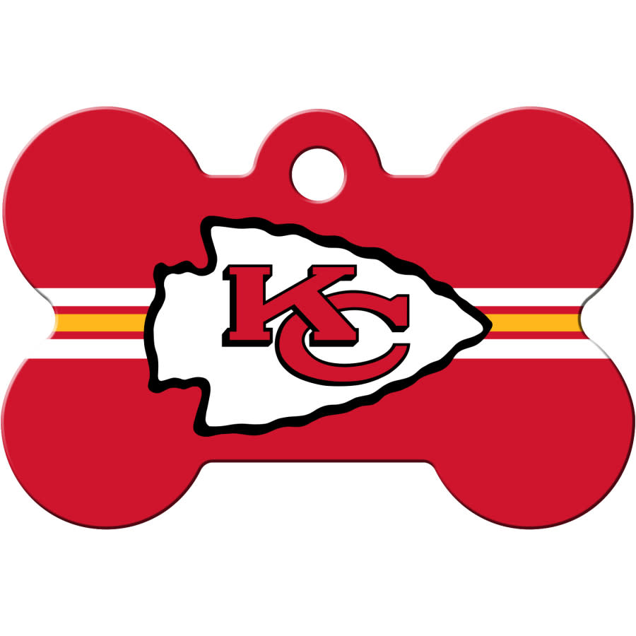 Kansas City Chiefs Dog Tag, Medium Bone – Quick-Tag
