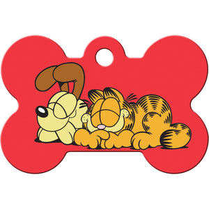 Garfield and Odie Dog Tag, Medium Bone