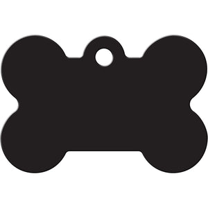 Medium Bone Dog Tag Front Back