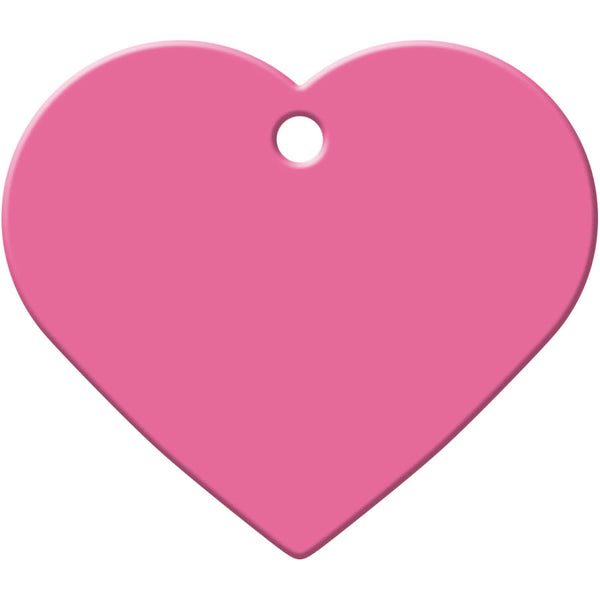 Large Heart Shape Dog Tag, Aluminum