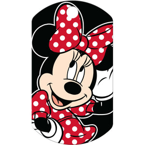 Minnie Mouse Smile Dog Tag, Military Shape