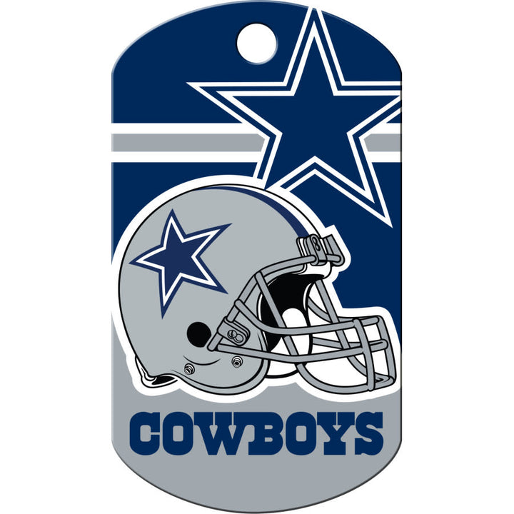 Dallas Cowboys Dog Tag, Military Shape