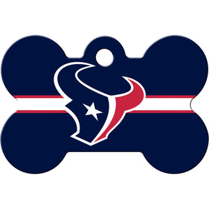 Houston Texans Dog Tag, Medium Bone