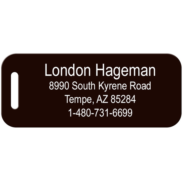 Aluminum Luggage ID Tags