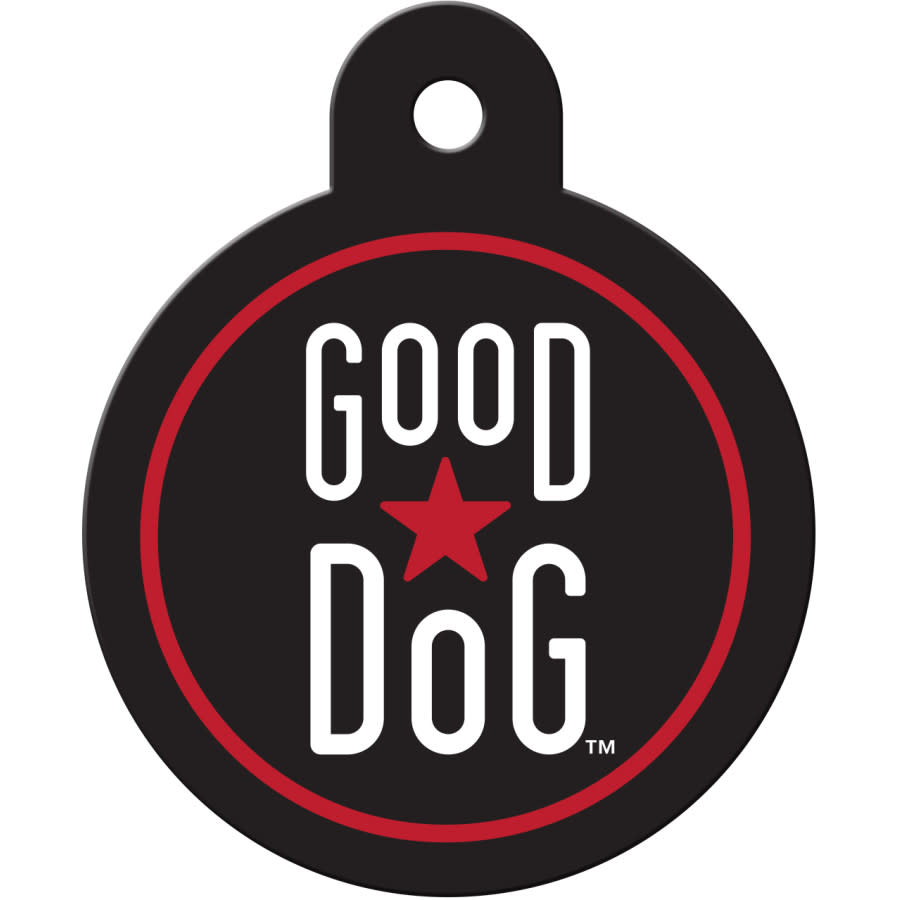 Good Dog Dog Tag, Large Circle