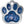 Load image into Gallery viewer, Blue Marble Paw Pet ID Tag, Large
