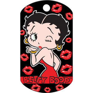 Betty Boop Dog Tag, Military Shape