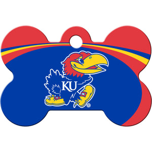 Kansas Jayhawks Dog Tag, Medium Bone