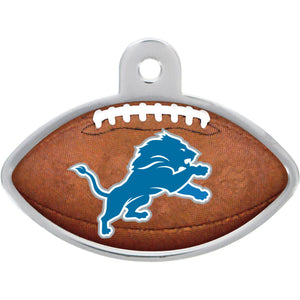 Detroit Lions Dog Tag, Football Shape