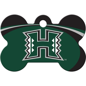 Hawaii Warriors Dog Tag, Medium Bone