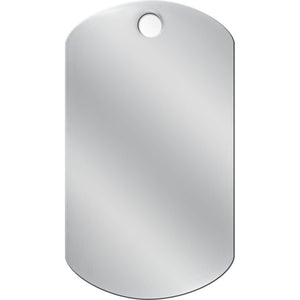 Chrome Military Dog ID Tags