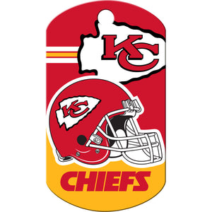 Kansas City Chiefs Dog Tag, Military Shape