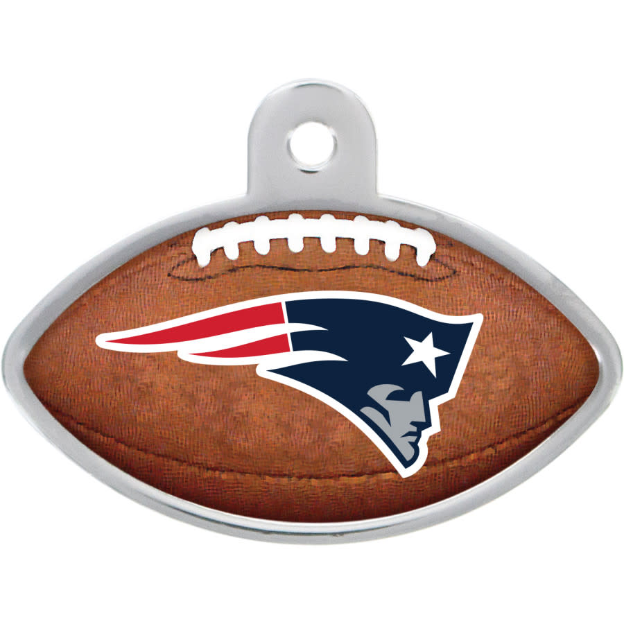 New England Patriots Dog Tag, Football Shape