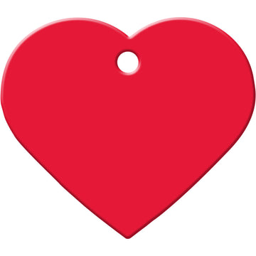 Large Heart Shape Dog Tag, Aluminum