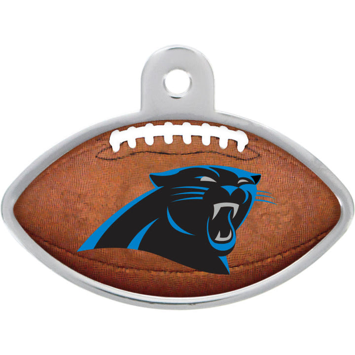 Carolina Panthers Dog Tag, Football Shape