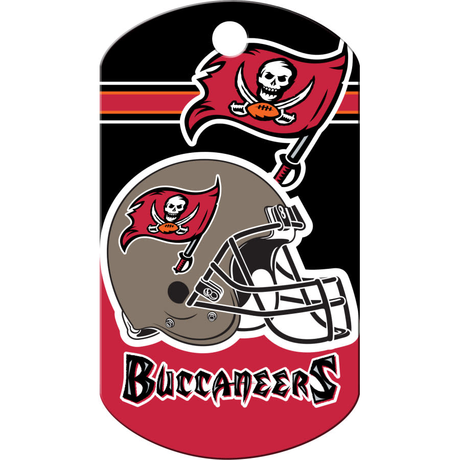 Tampa Bay Buccaneers Dog Tag, Military Shape