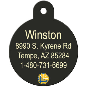 Golden State Warriors Pet ID Tag for Dogs and Cats