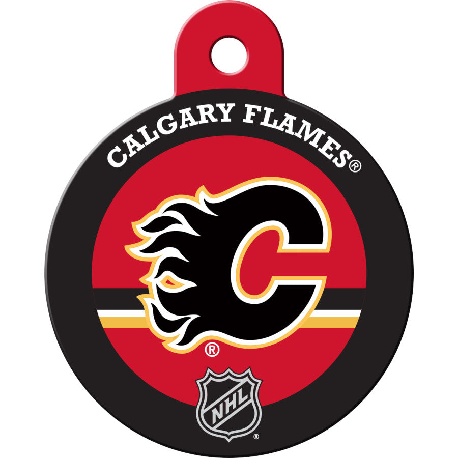 Calgary Flames Pet ID Tag for Dogs and Cats