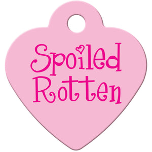 Spoiled Rotten Pet ID Tag for Dogs and Cats