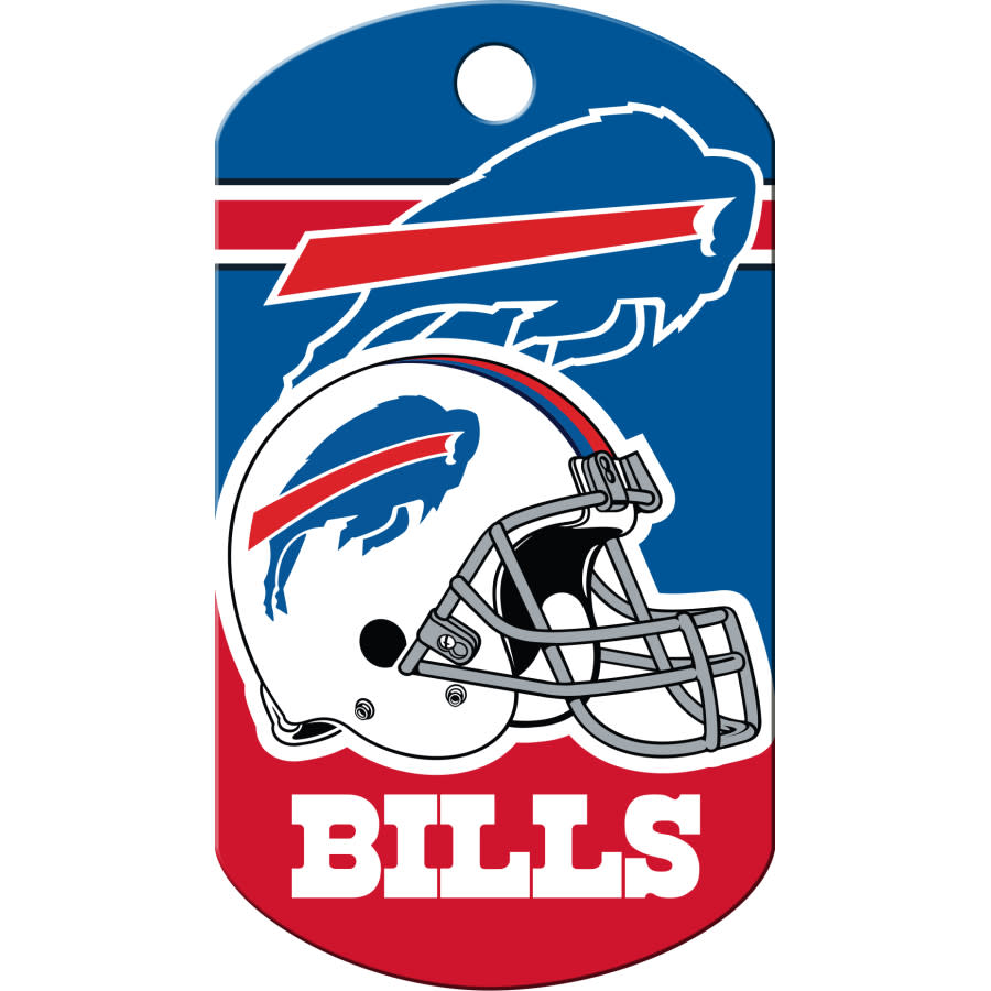 Buffalo Bills Dog Tag, Military Shape
