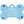 Blue Polka Dot Bone Shape Dog Tag