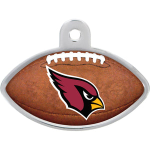 Arizona Cardinals Dog Tag, Football Shape