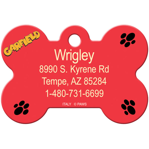 Garfield and Odie Dog Tag, Medium Bone