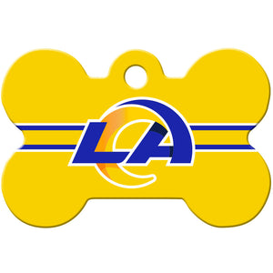 LA Rams Dog Tag, Medium Bone