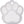 Load image into Gallery viewer, Large Paw Shape Dog Tag with Plated Brass
