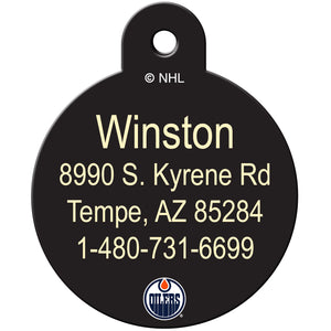 Edmonton Oilers Pet ID Tag for Dogs and Cats