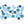 Blue Polka Dot Bone Shape Dog Tag