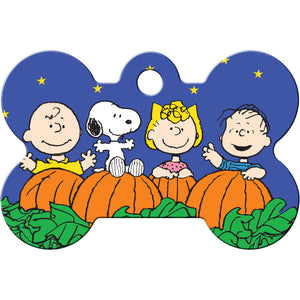 Peanuts Gang Dog Tag, Medium Bone