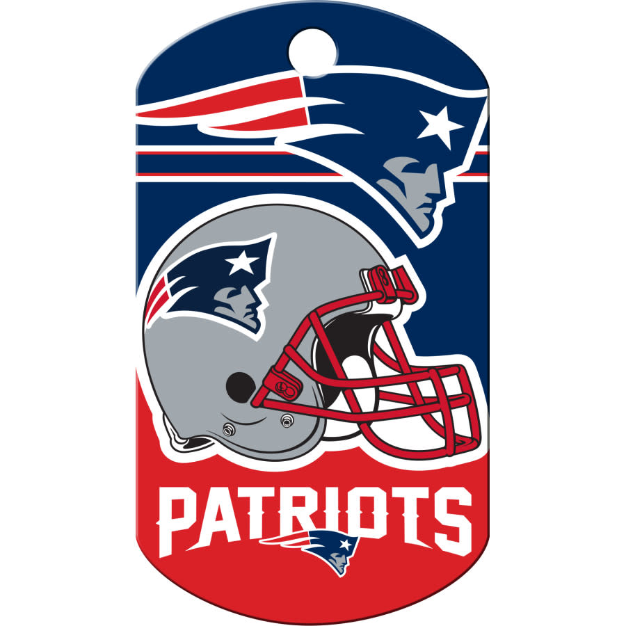 New England Patriots Dog Tag, Military Shape
