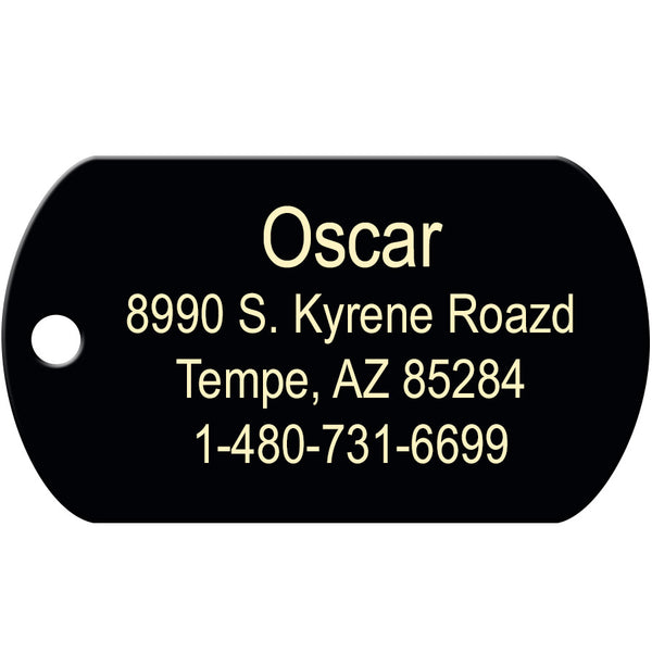 Dallas Cowboys Dog Tag, Military Shape