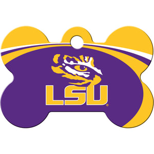 Louisiana State Tigers Dog Tag, Medium Bone