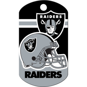 Las Vegas Raiders Dog Tag, Military Shape