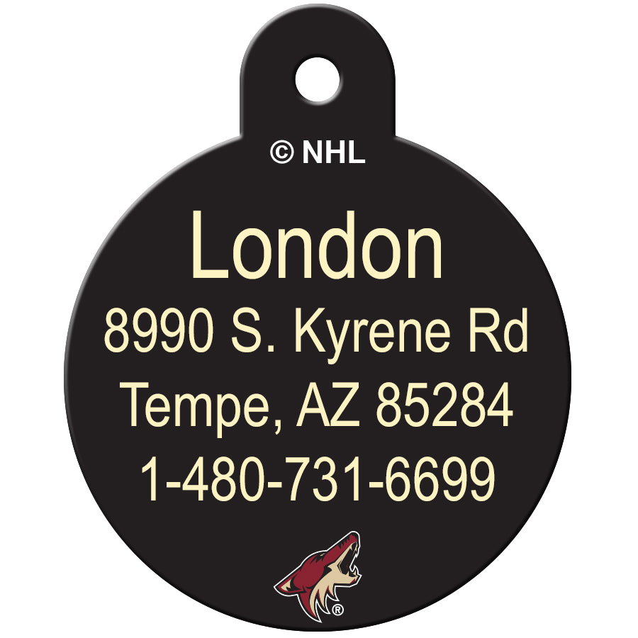 Arizona Coyotes Pet ID Tag for Dogs and Cats