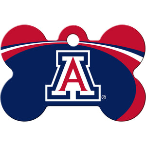 Arizona Wildcats Dog Tag, Medium Bone