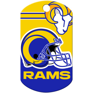 LA Rams Dog Tag, Military Shape