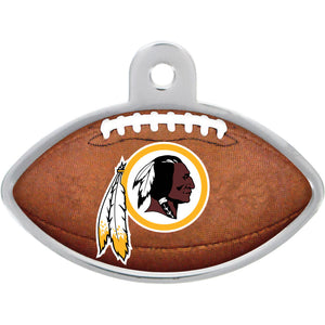 Washington Redskins Pet Tag, Football Shape