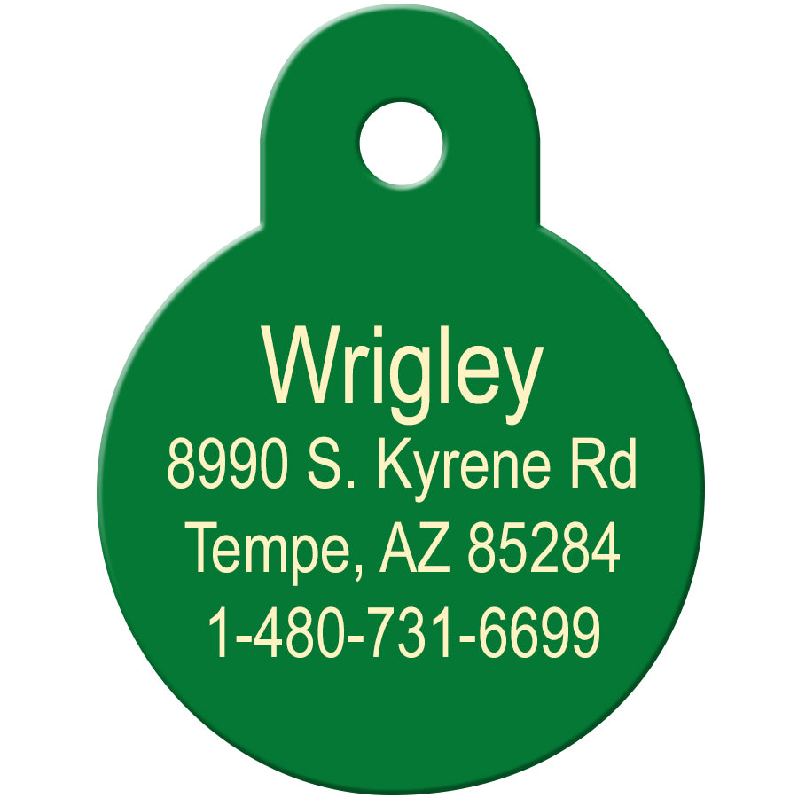 Shamrock Pet ID Tag for Dogs and Cats