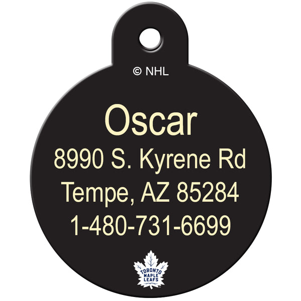Toronto Maple Leafs Pet ID Tag for Dogs and Cats