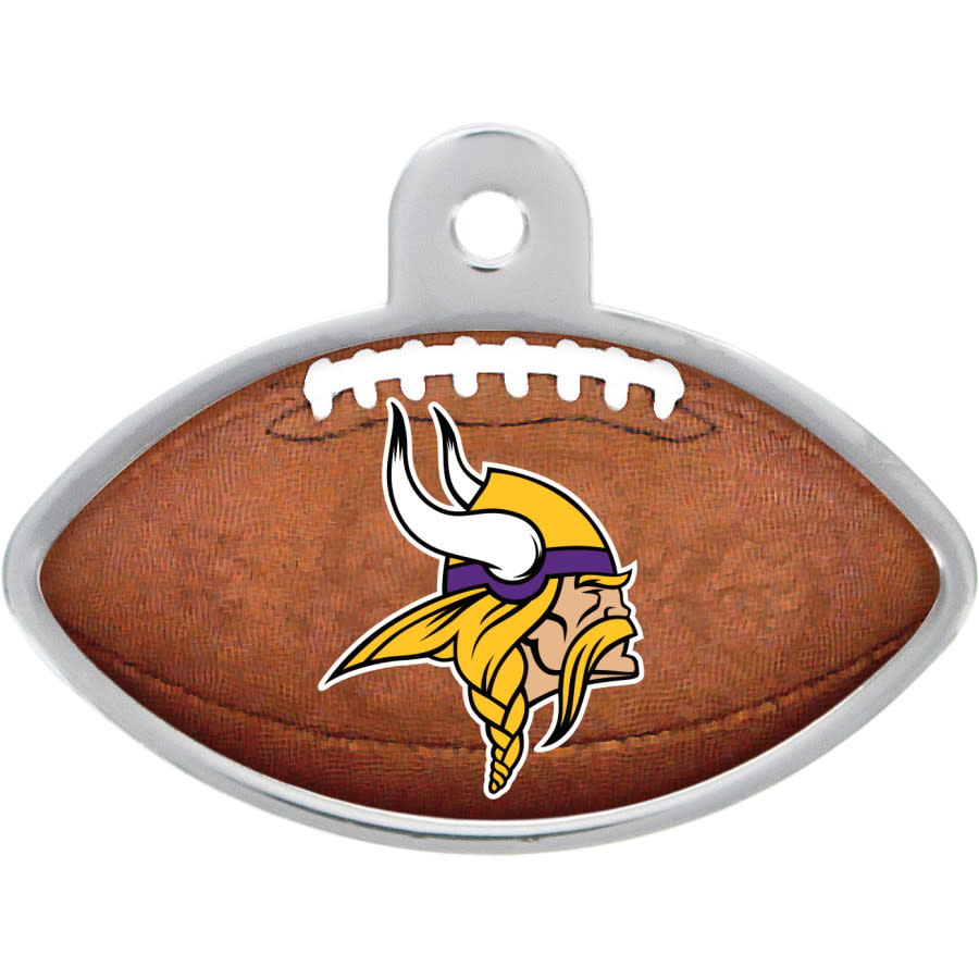 Minnesota Vikings Dog Tag, Football Shape